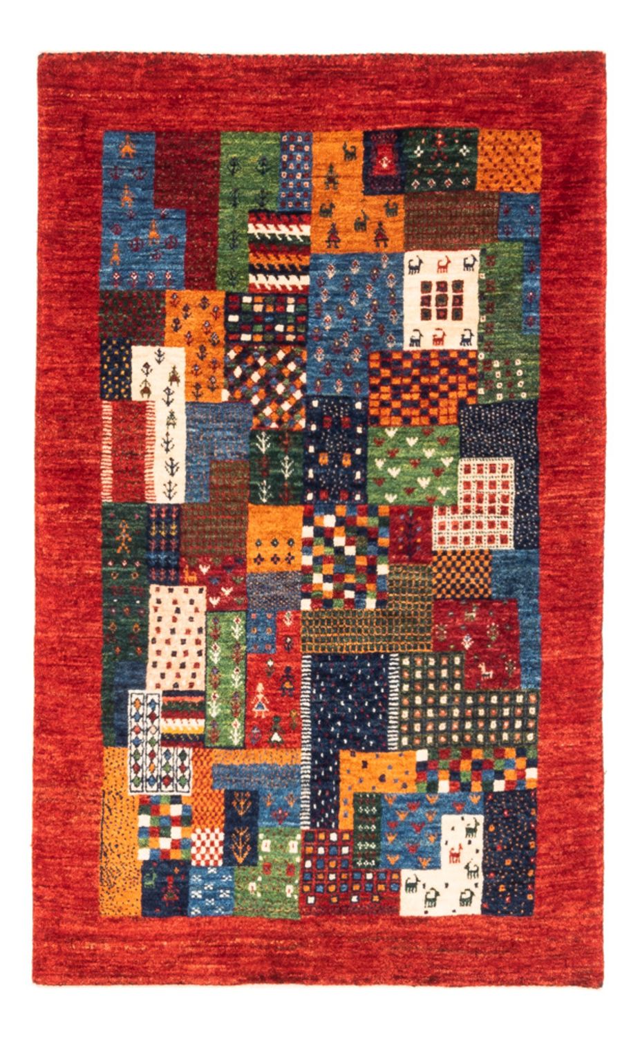 Gabbeh-matta - Loribaft Persian - Kungliga - 129 x 81 cm - flerfärgad