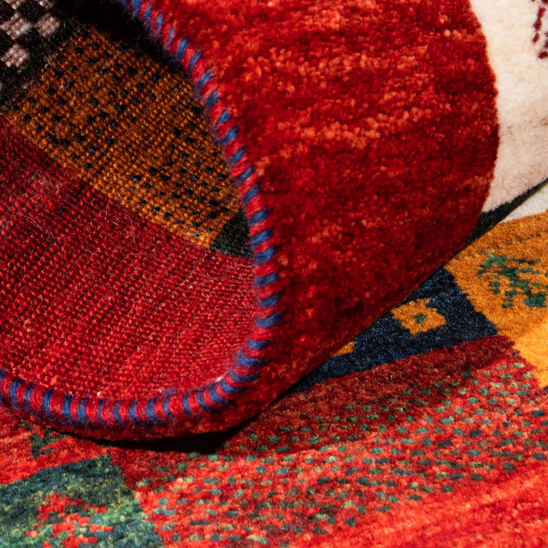 Gabbeh-matta - Loribaft Persian - Kungliga - 128 x 85 cm - flerfärgad