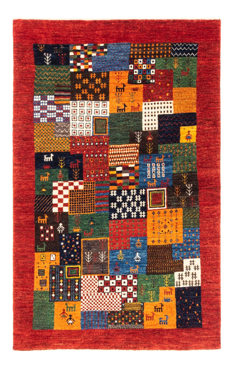 Gabbeh-matta - Loribaft Persian - Kungliga - 146 x 97 cm - flerfärgad