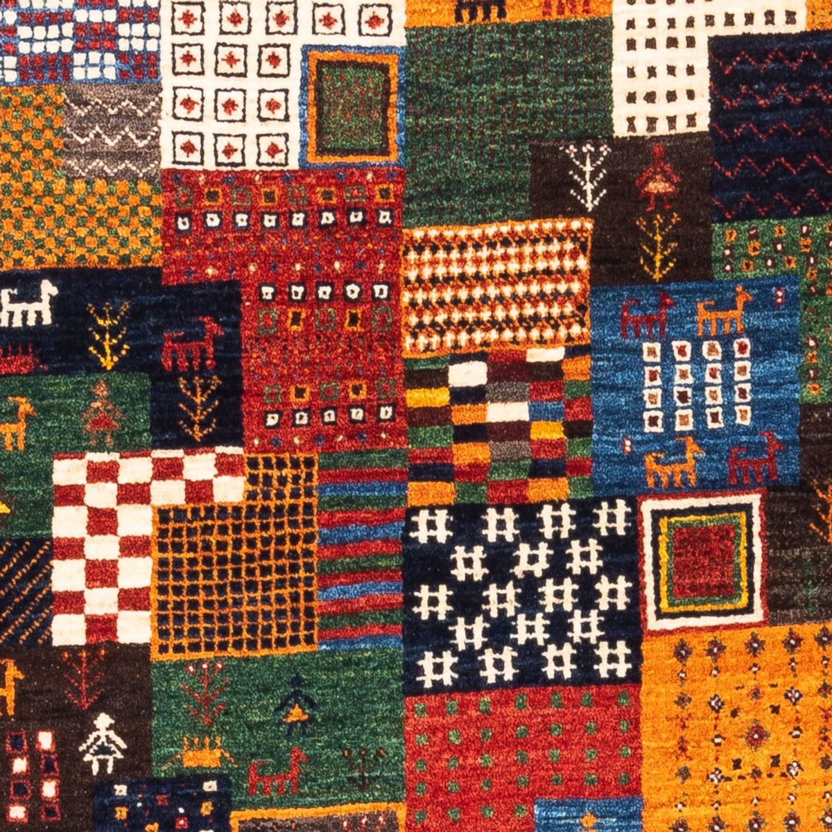 Gabbeh-matta - Loribaft Persian - Kungliga - 146 x 97 cm - flerfärgad