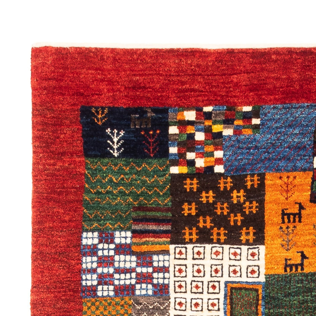 Gabbeh-matta - Loribaft Persian - Kungliga - 146 x 97 cm - flerfärgad