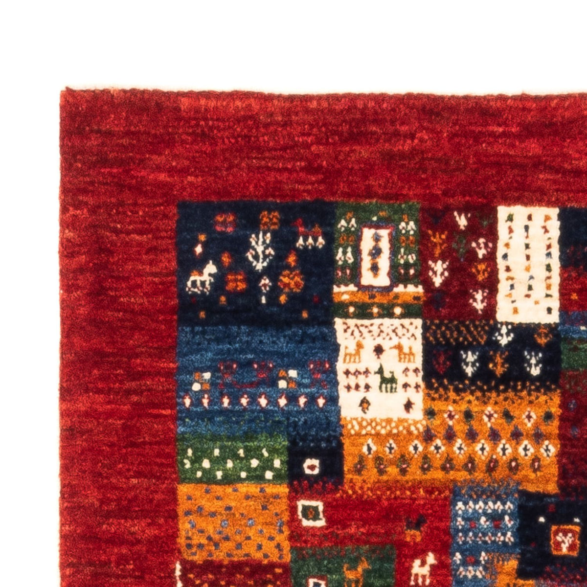 Gabbeh-matta - Loribaft Persian - Kungliga - 127 x 84 cm - flerfärgad