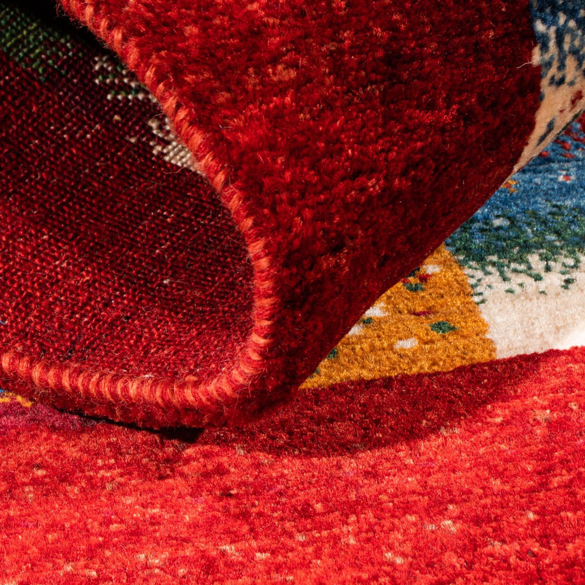 Gabbeh-matta - Loribaft Persian - Kungliga - 123 x 89 cm - flerfärgad