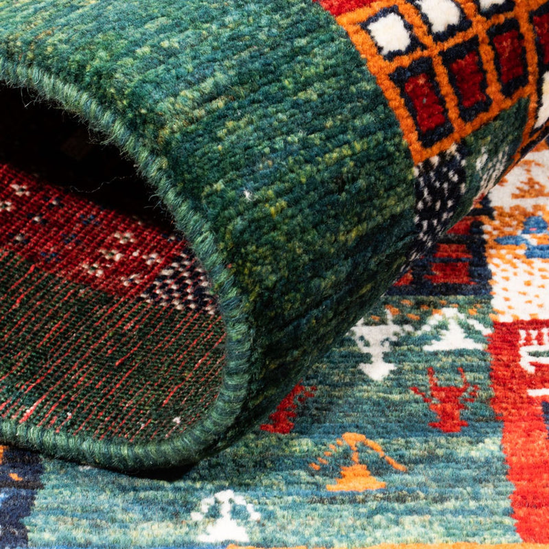 Gabbeh-matta - Loribaft Persian - Kungliga - 125 x 83 cm - flerfärgad