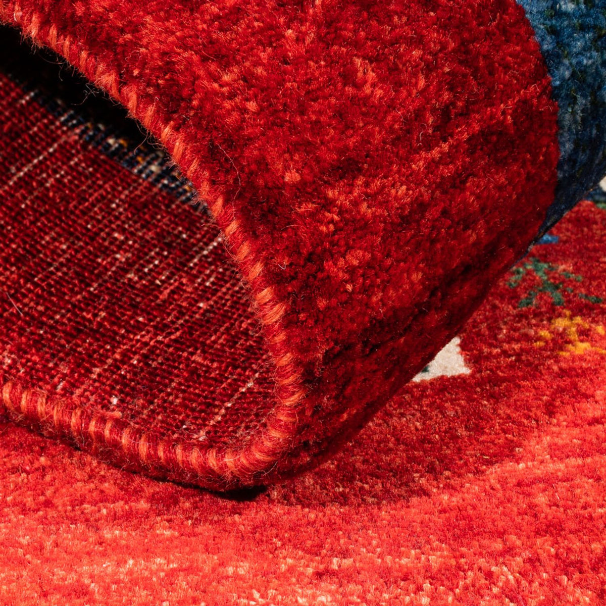 Gabbeh-matta - Loribaft Persian - Kungliga - 122 x 84 cm - flerfärgad