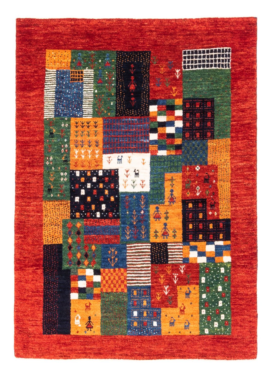 Gabbeh-matta - Loribaft Persian - Kungliga - 118 x 84 cm - flerfärgad