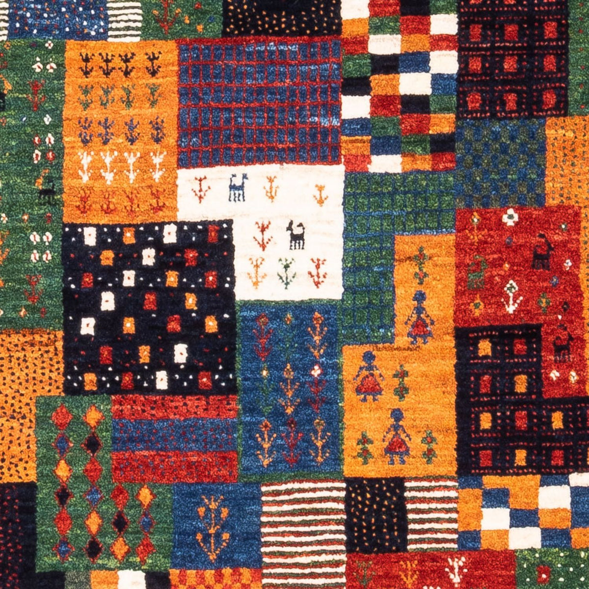 Gabbeh-matta - Loribaft Persian - Kungliga - 118 x 84 cm - flerfärgad