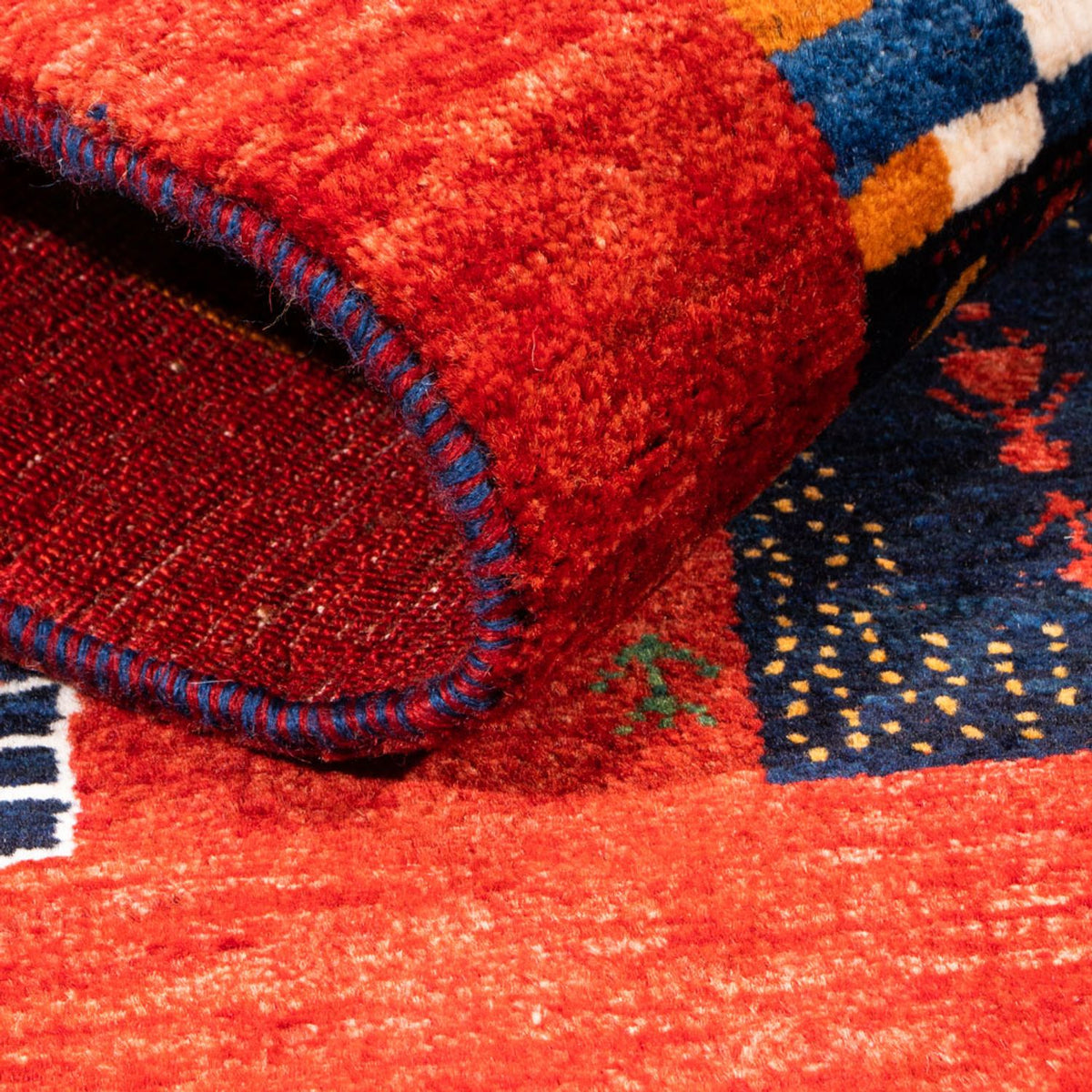 Gabbeh-matta - Loribaft Persian - Kungliga - 118 x 84 cm - flerfärgad