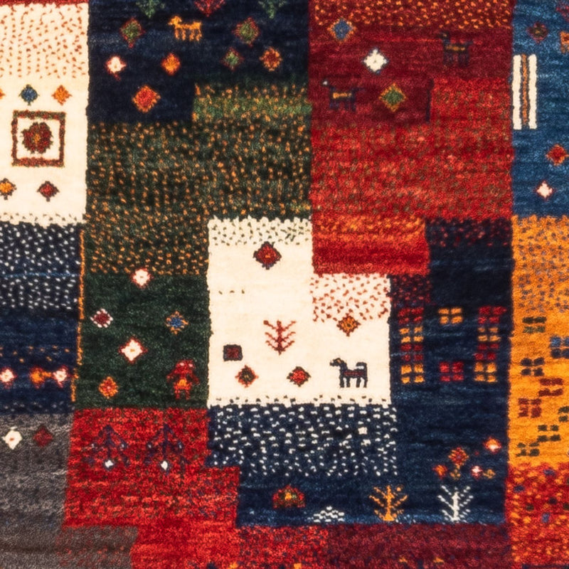 Gabbeh-matta - Loribaft Persian - Kungliga - 132 x 82 cm - flerfärgad