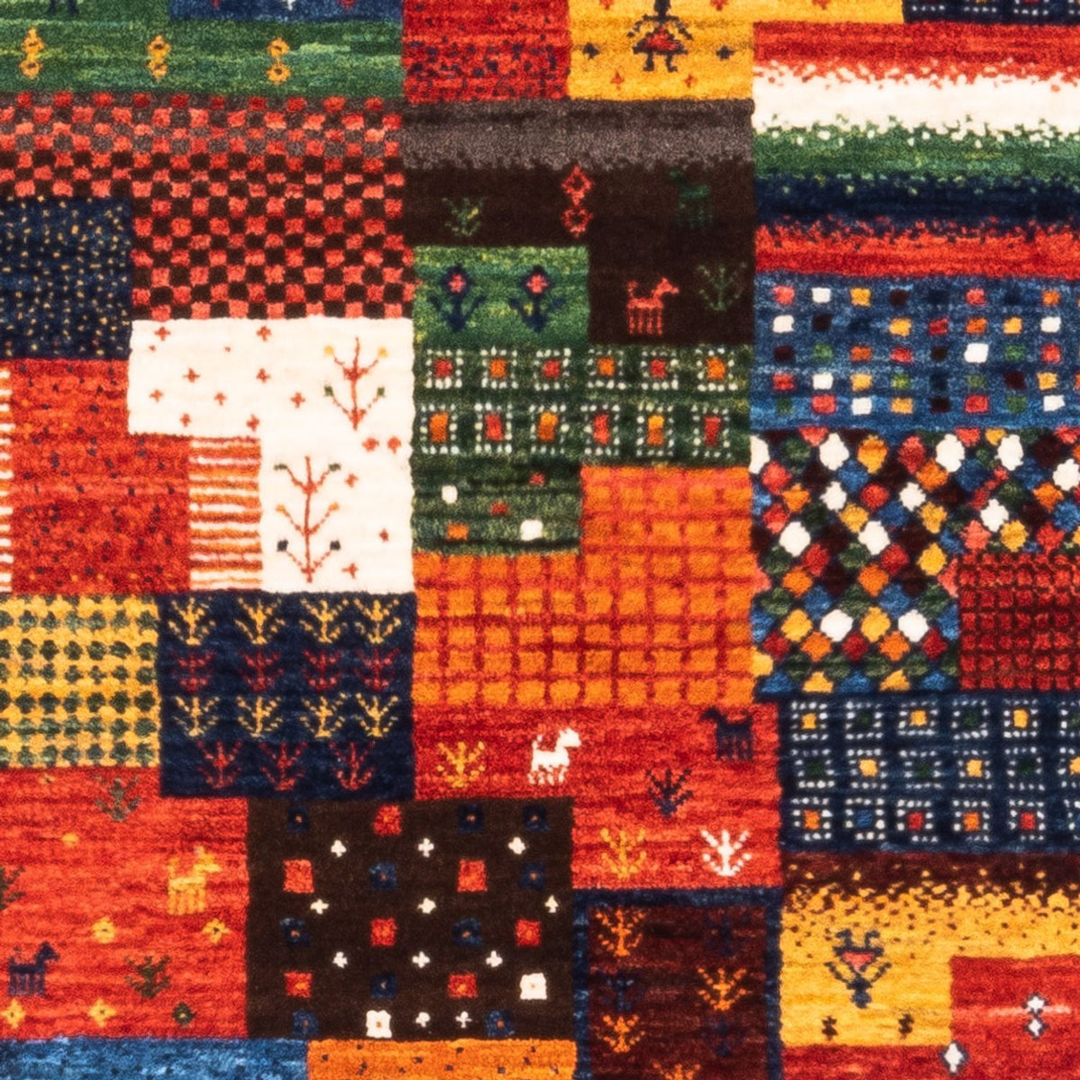 Gabbeh-matta - Loribaft Persian - Kungliga - 127 x 83 cm - grön