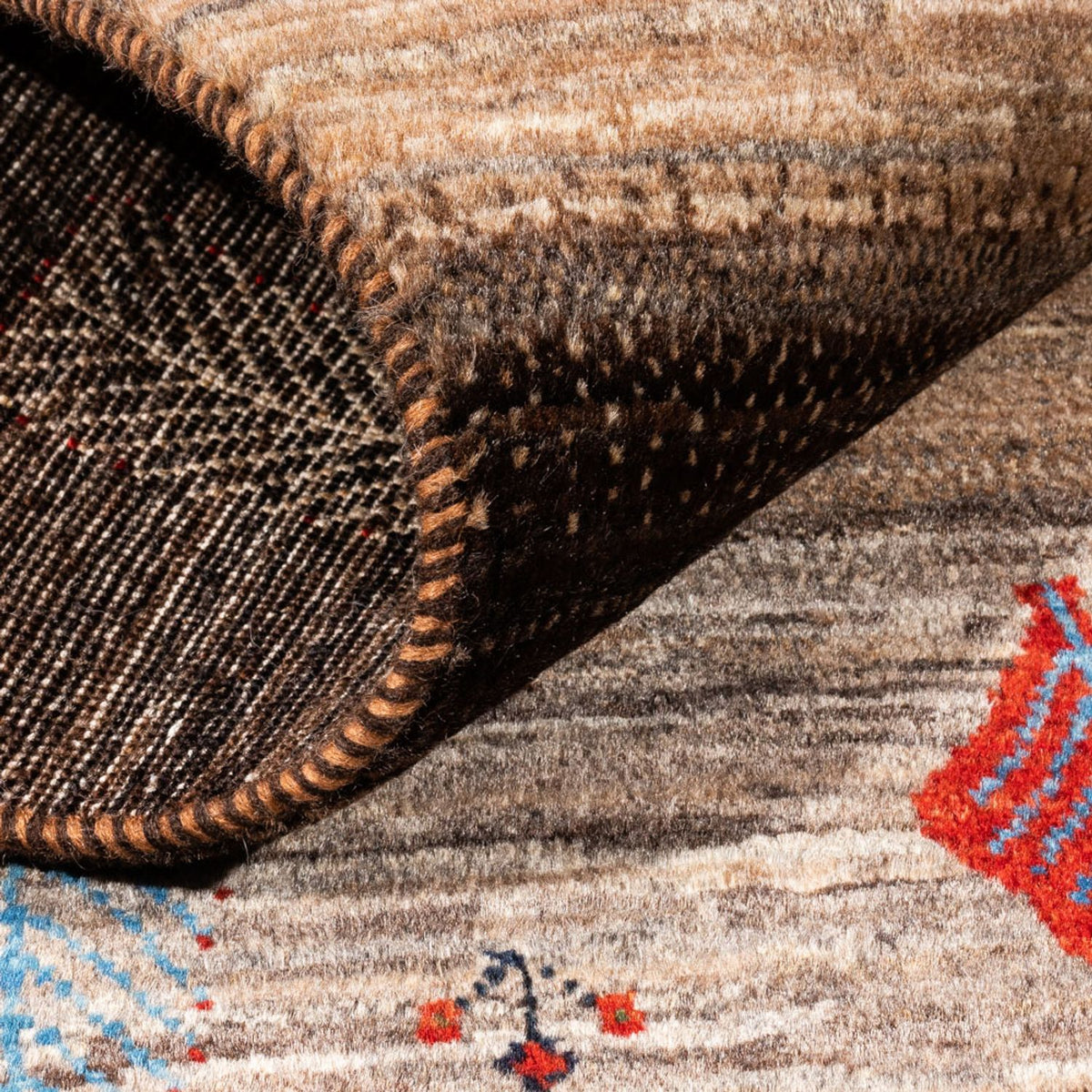 Gabbeh-matta - Loribaft Persian - Kungliga - 131 x 88 cm - flerfärgad