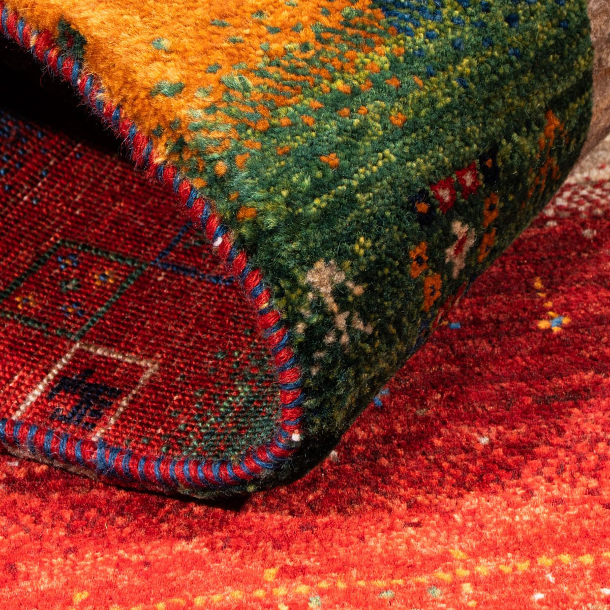 Gabbeh-matta - Loribaft Persian - Kungliga - 136 x 85 cm - flerfärgad