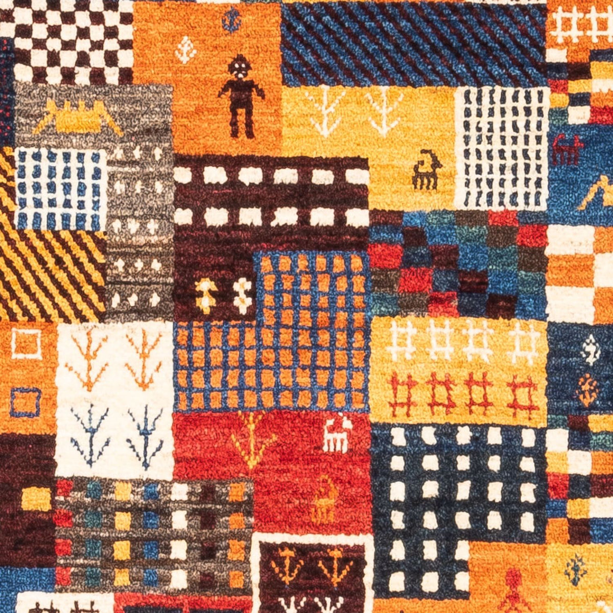 Gabbeh-matta - Loribaft Persian - Kungliga - 120 x 83 cm - flerfärgad