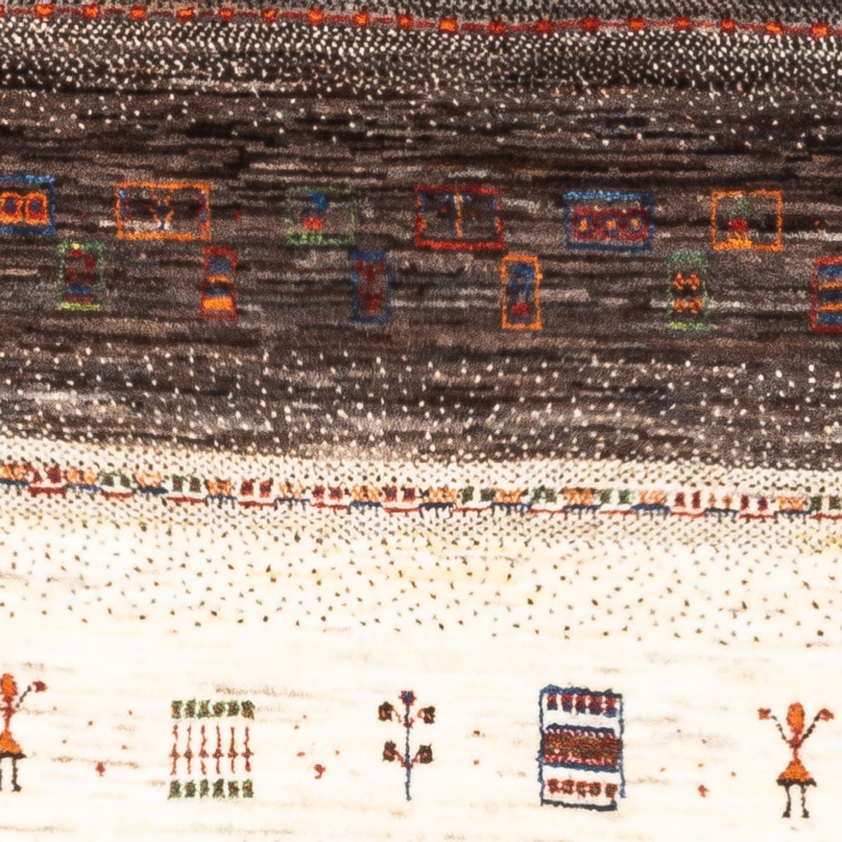 Gabbeh-matta - Loribaft Persian - Kungliga - 137 x 85 cm - brun