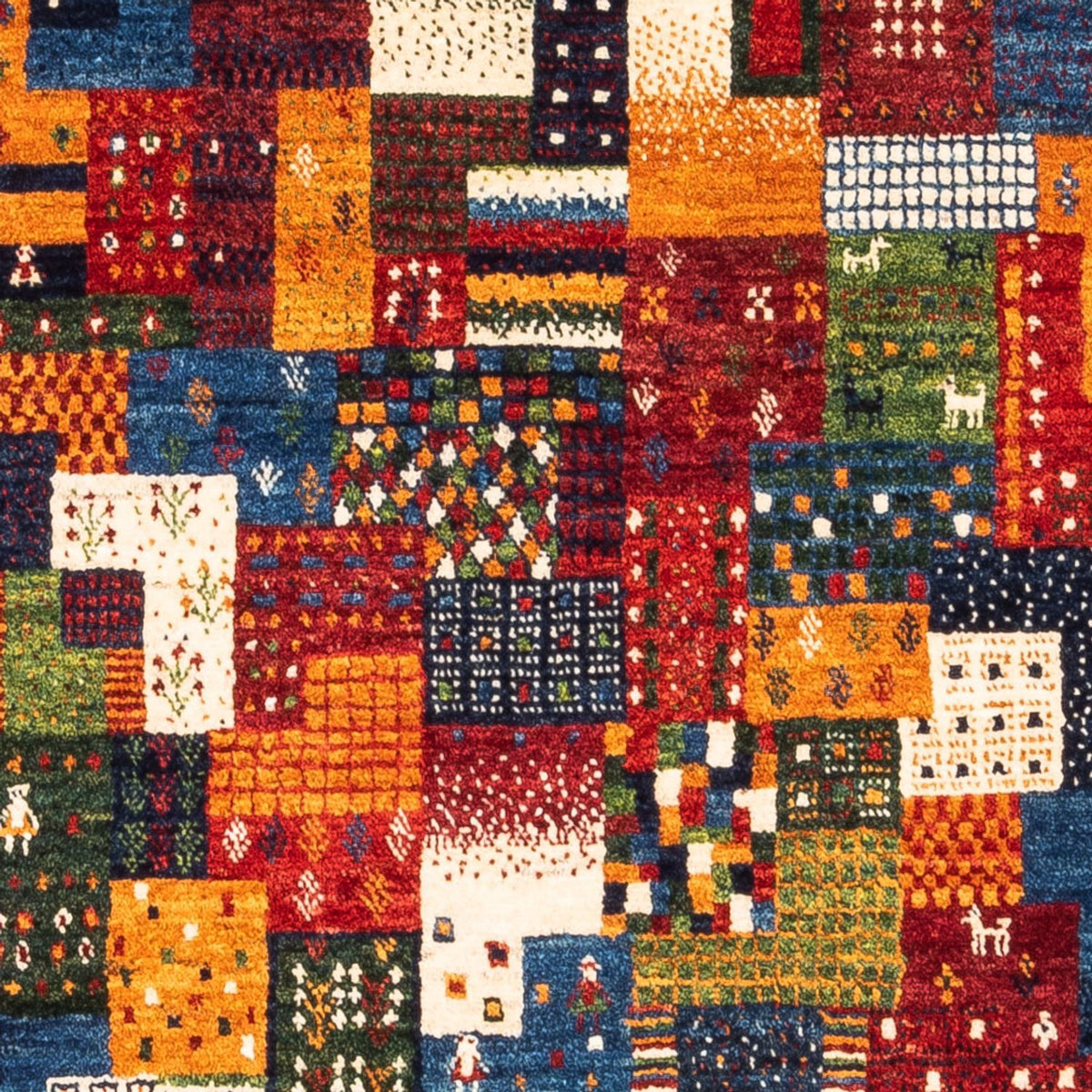 Gabbeh-matta - Loribaft Persian - Kungliga - 120 x 87 cm - flerfärgad