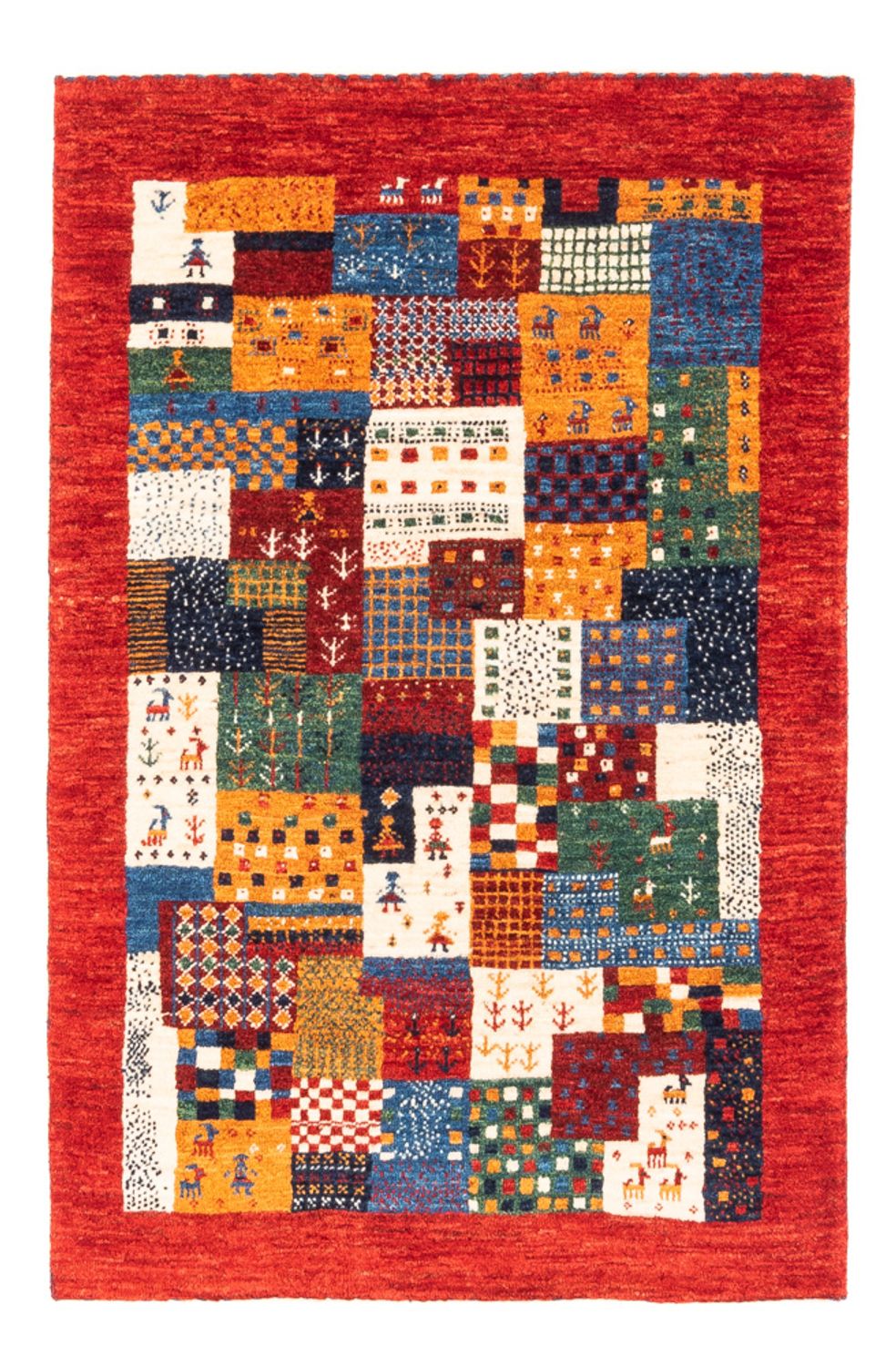 Gabbeh-matta - Loribaft Persian - Kungliga - 119 x 79 cm - flerfärgad