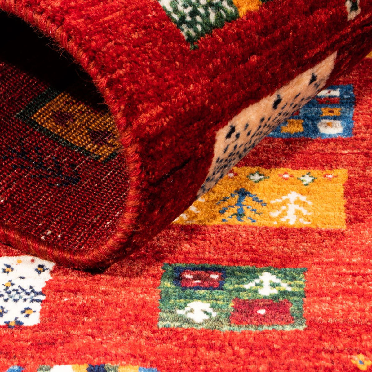 Gabbeh-matta - Loribaft Persian - Kungliga - 130 x 85 cm - flerfärgad