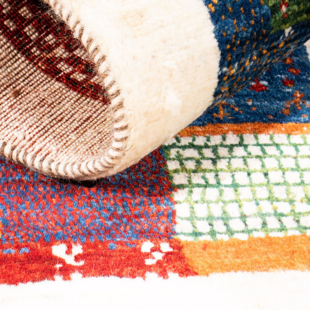 Gabbeh-matta - Loribaft Persian - Kungliga - 125 x 80 cm - flerfärgad