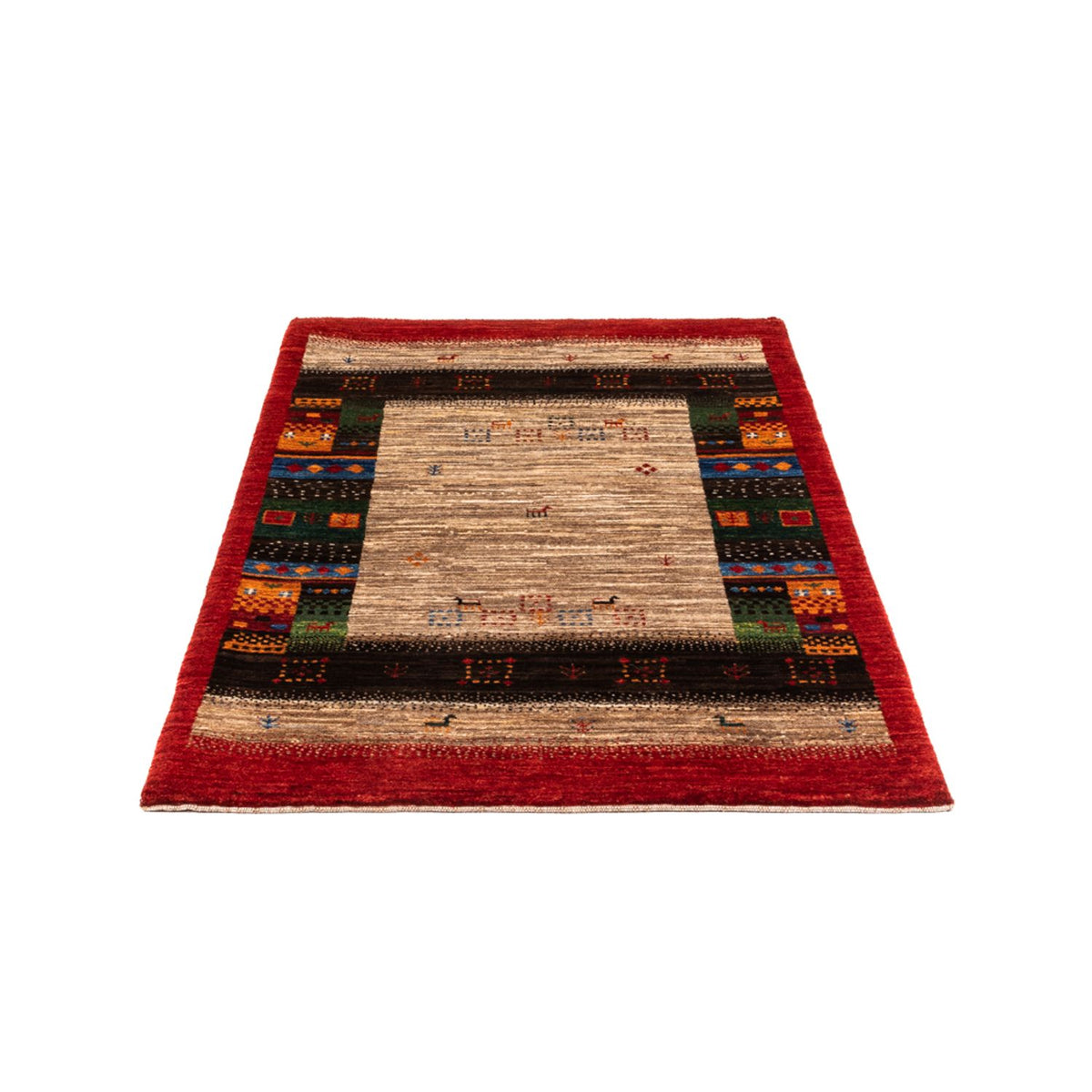 Gabbeh-matta - Loribaft Persian - Kungliga - 140 x 86 cm - flerfärgad