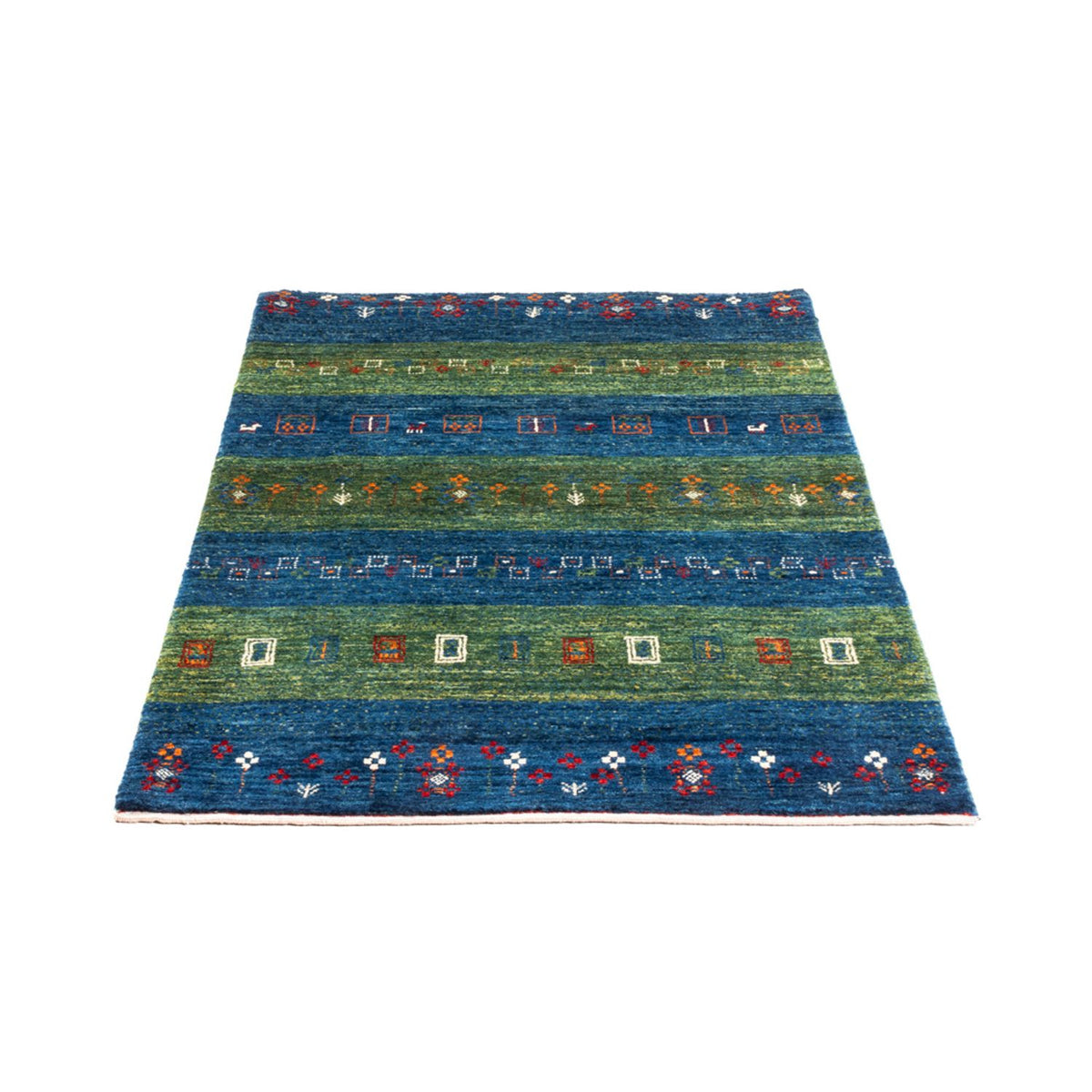 Gabbeh-matta - Loribaft Persian - Kungliga - 130 x 85 cm - blå