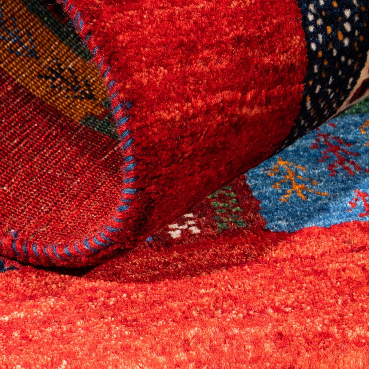 Gabbeh-matta - Loribaft Persian - Kungliga - 122 x 86 cm - flerfärgad