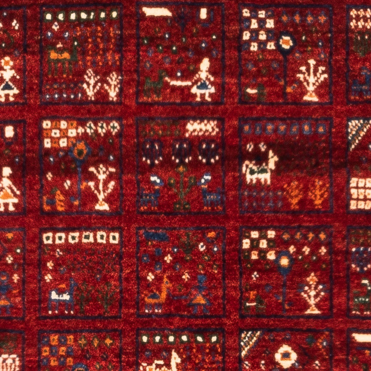 Gabbeh-matta - Loribaft Persian - Kungliga - 133 x 83 cm - flerfärgad