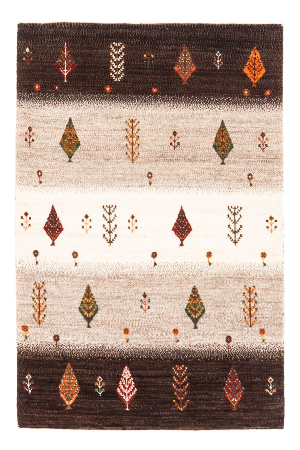 Gabbeh-matta - Loribaft Persian - Kungliga - 126 x 84 cm - grått