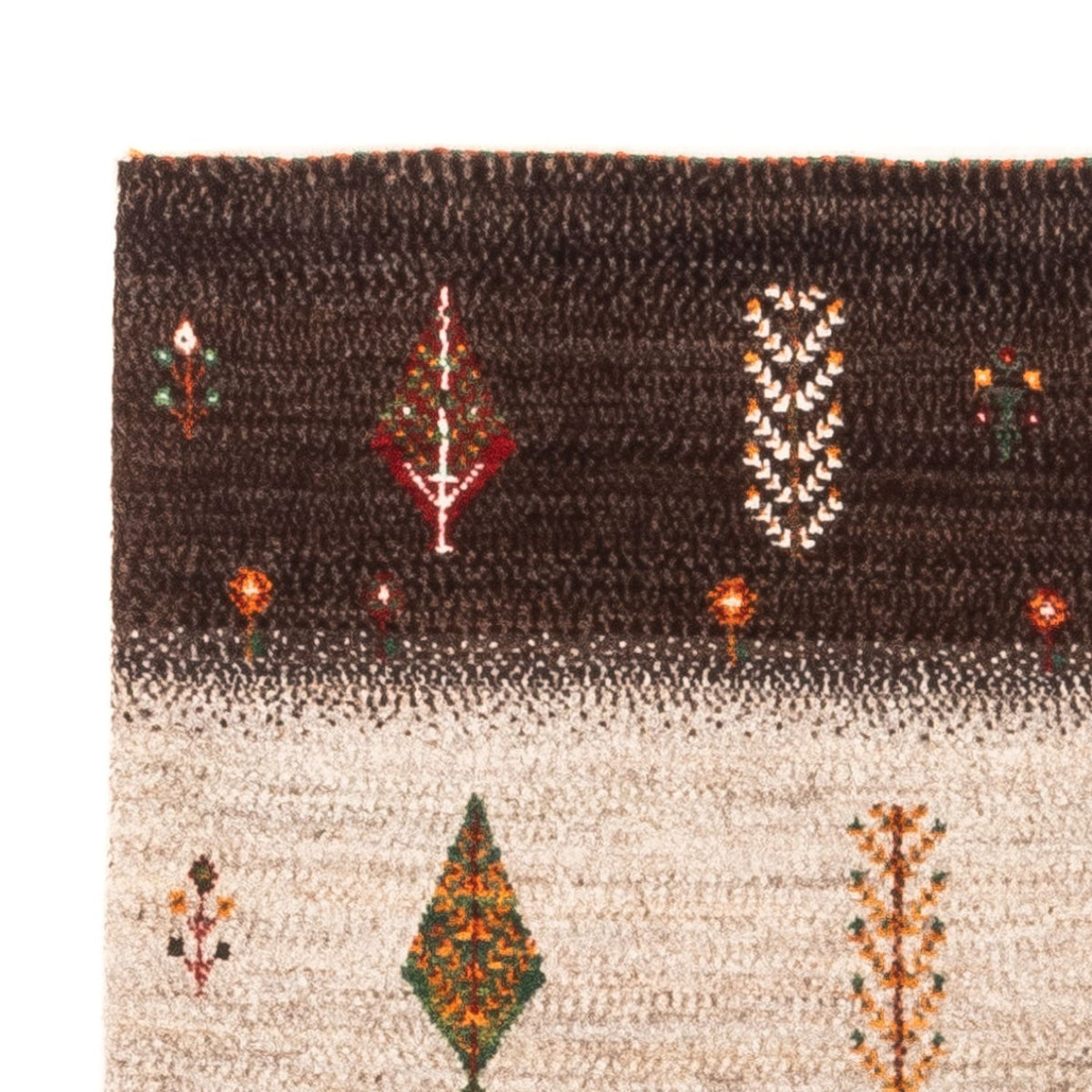 Gabbeh-matta - Loribaft Persian - Kungliga - 126 x 84 cm - grått