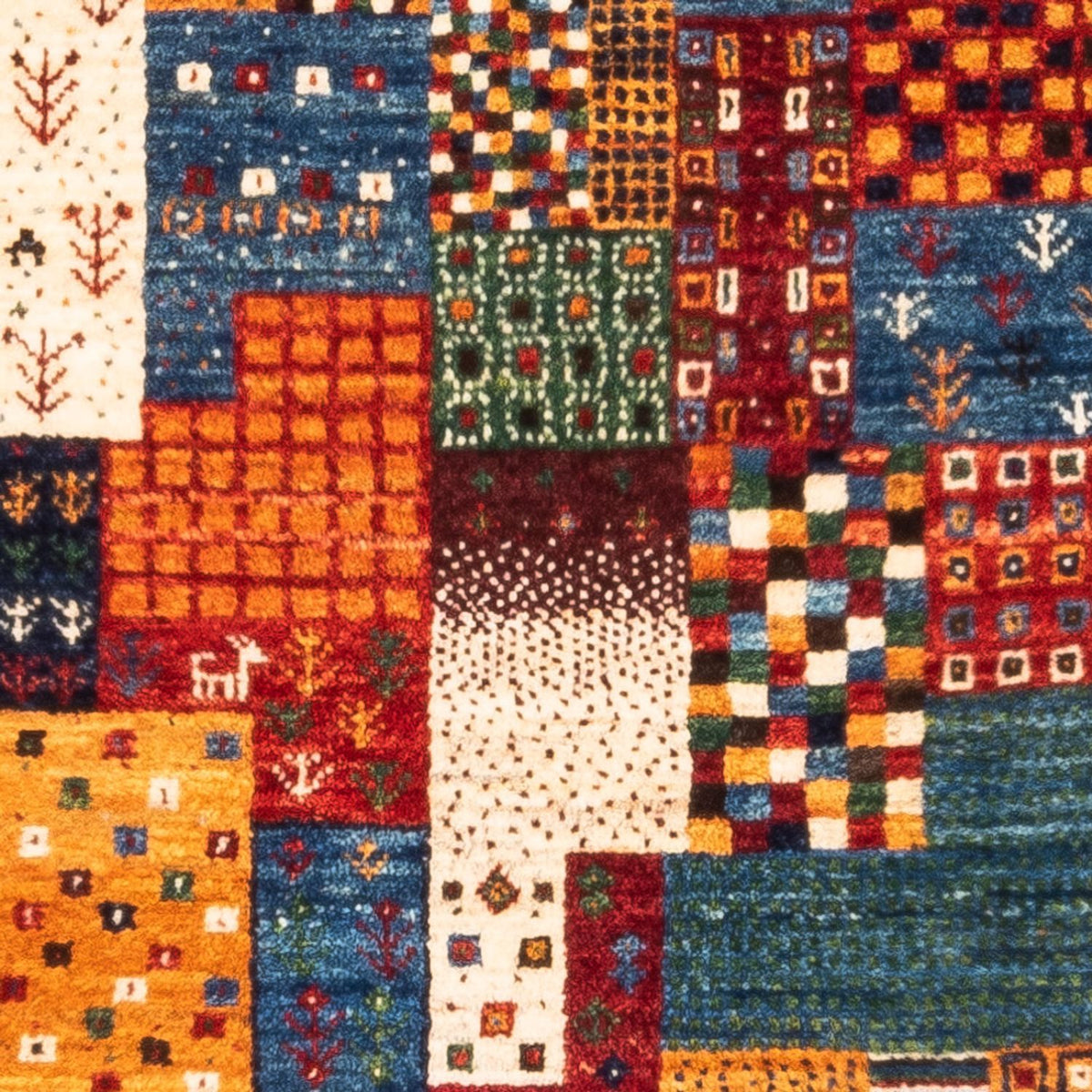 Gabbeh-matta - Loribaft Persian - Kungliga - 132 x 80 cm - flerfärgad