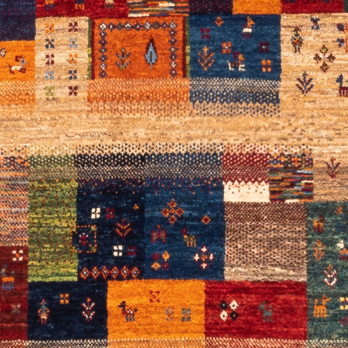 Gabbeh-matta - Loribaft Persian - Kungliga - 132 x 84 cm - flerfärgad