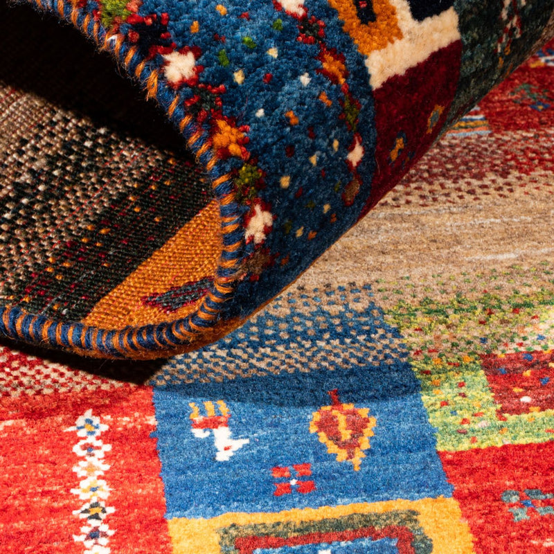 Gabbeh-matta - Loribaft Persian - Kungliga - 132 x 84 cm - flerfärgad