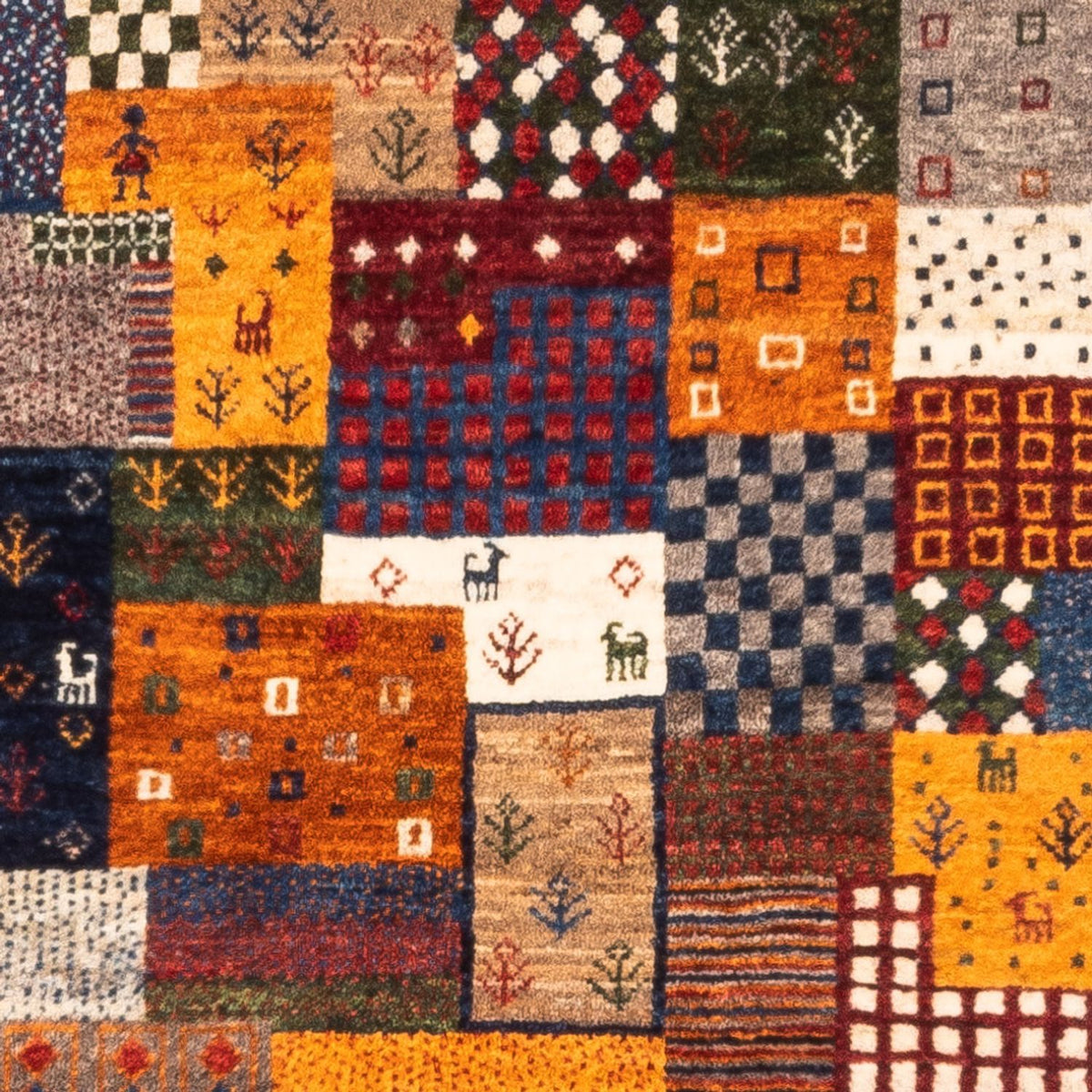 Gabbeh-matta - Loribaft Persian - Kungliga - 130 x 83 cm - flerfärgad