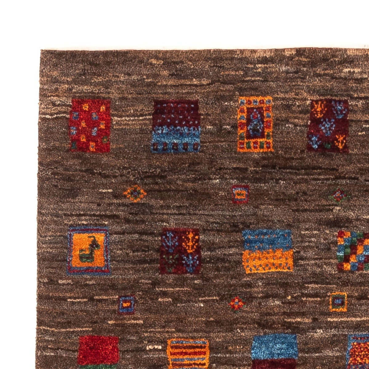 Gabbeh-matta - Loribaft Persian - Kungliga - 119 x 82 cm - grått