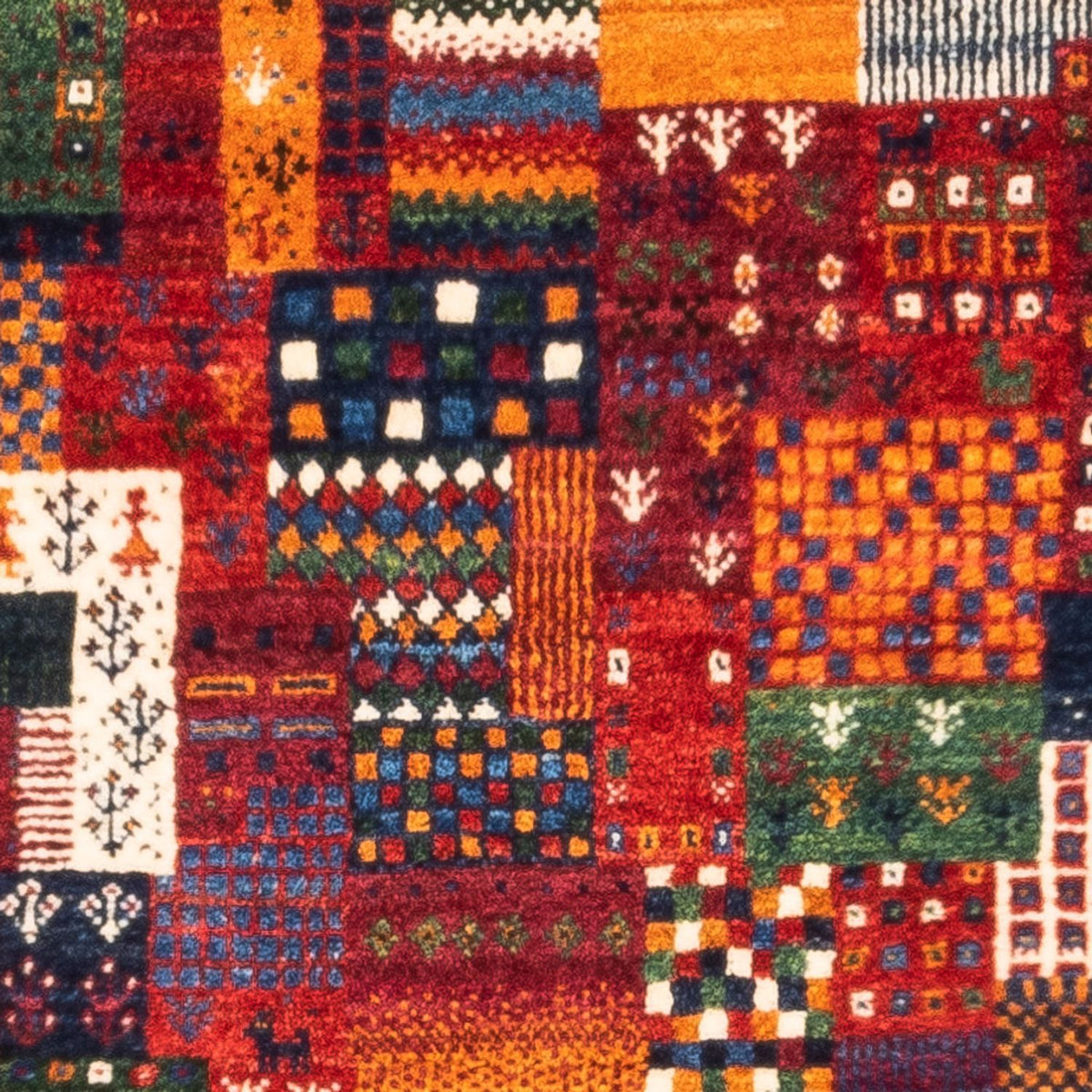 Gabbeh-matta - Loribaft Persian - Kungliga - 130 x 83 cm - flerfärgad