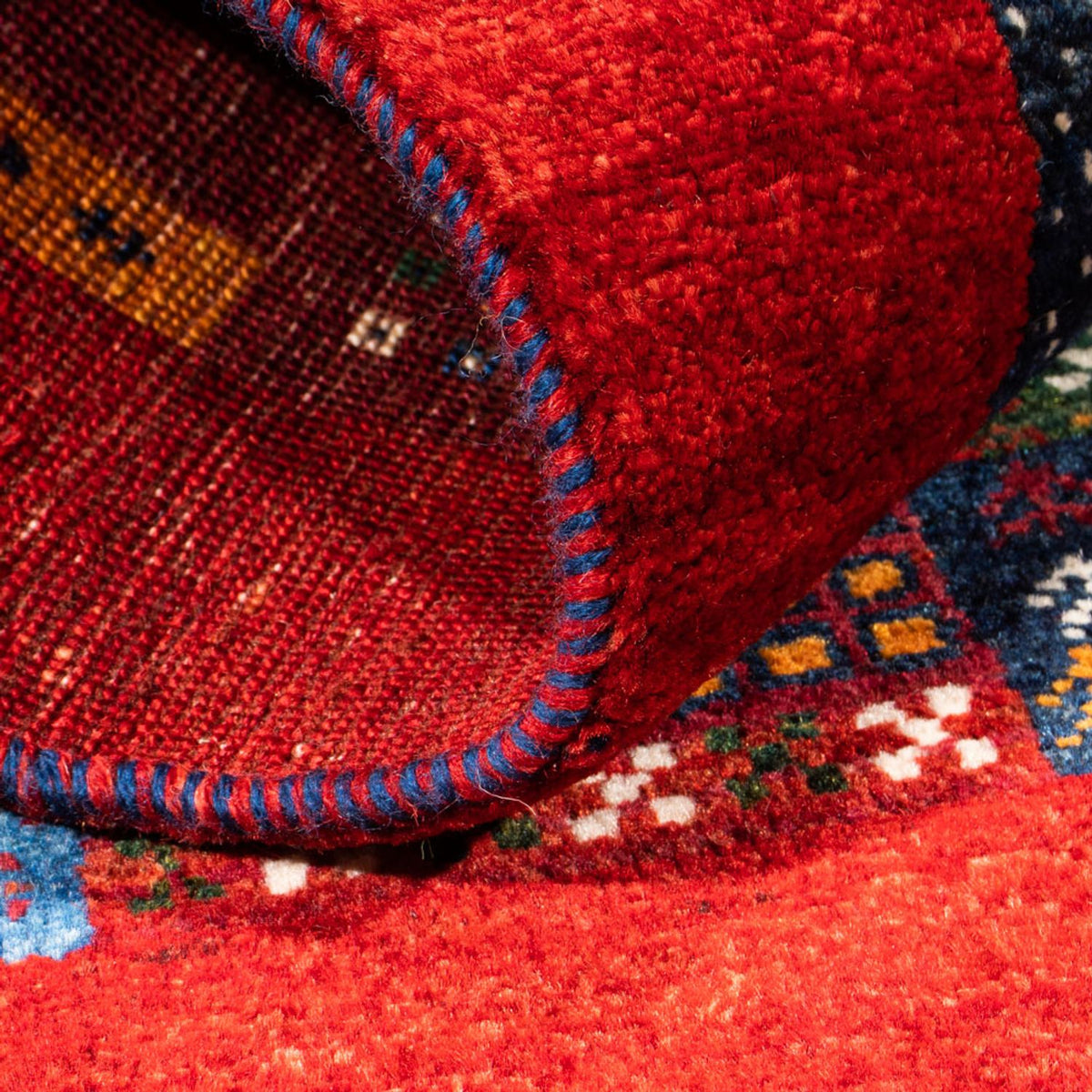 Gabbeh-matta - Loribaft Persian - Kungliga - 130 x 83 cm - flerfärgad