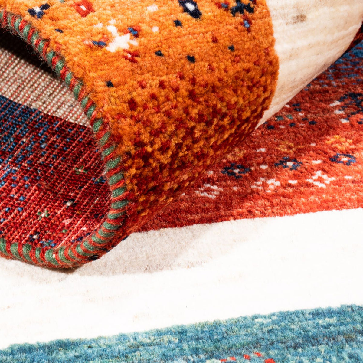 Gabbeh-matta - Loribaft Persian - Kungliga - 140 x 84 cm - flerfärgad