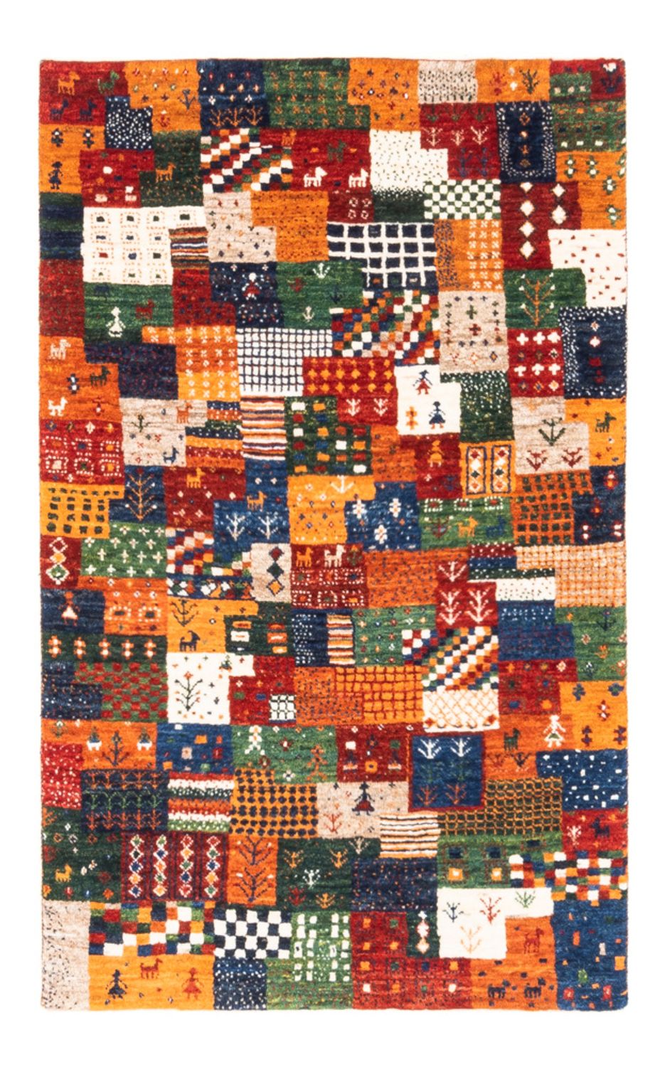 Gabbeh-matta - Loribaft Persian - Kungliga - 125 x 80 cm - flerfärgad