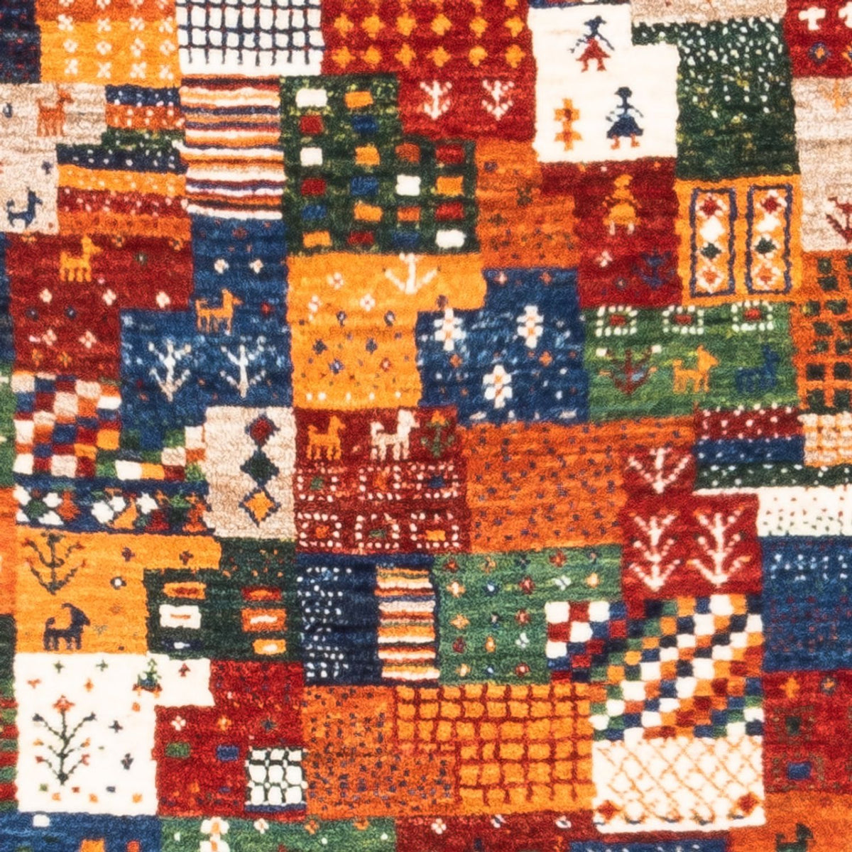 Gabbeh-matta - Loribaft Persian - Kungliga - 125 x 80 cm - flerfärgad