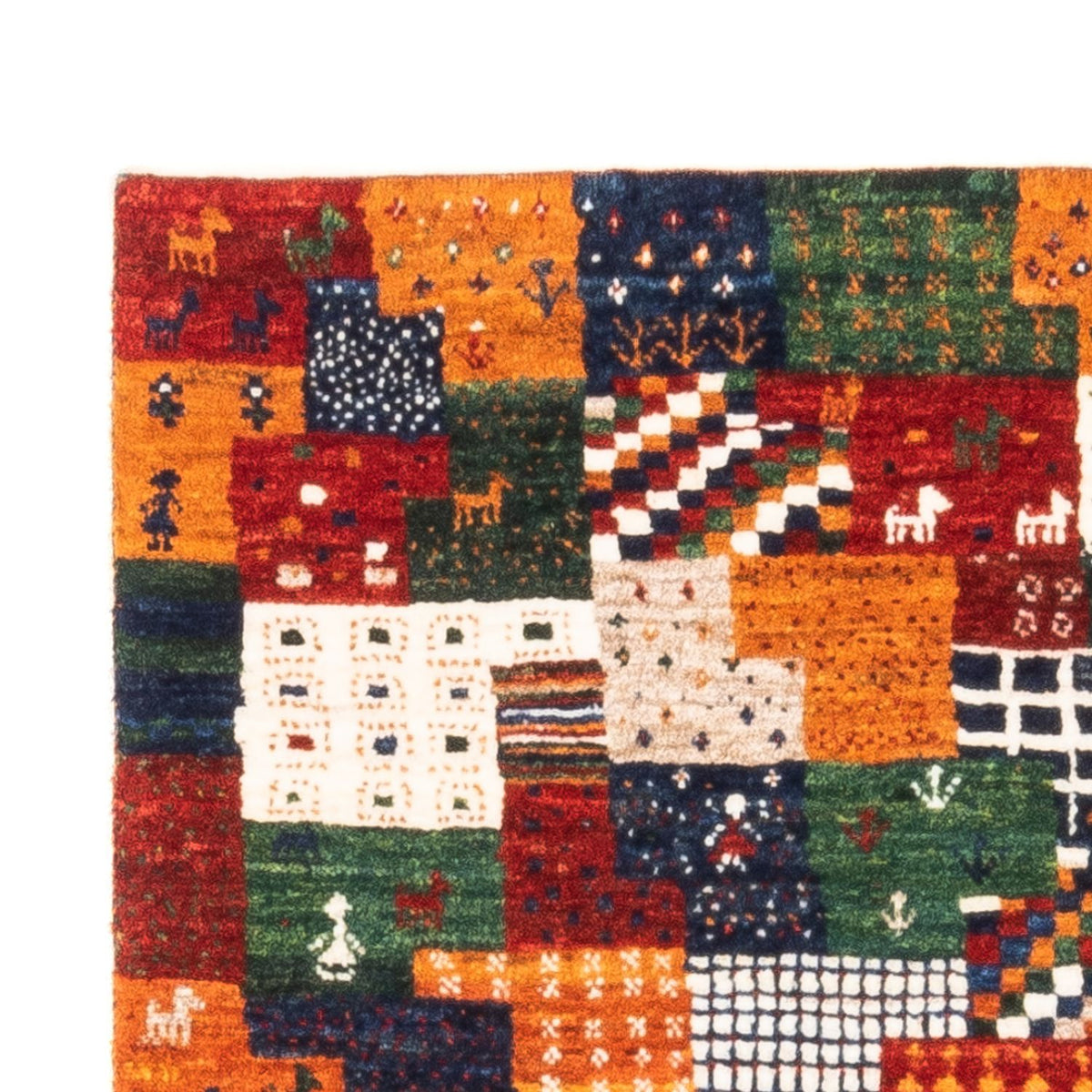 Gabbeh-matta - Loribaft Persian - Kungliga - 125 x 80 cm - flerfärgad