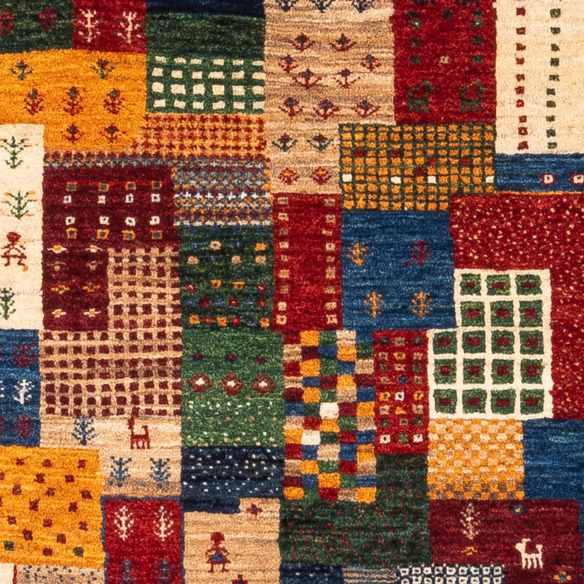 Gabbeh-matta - Loribaft Persian - Kungliga - 123 x 82 cm - flerfärgad