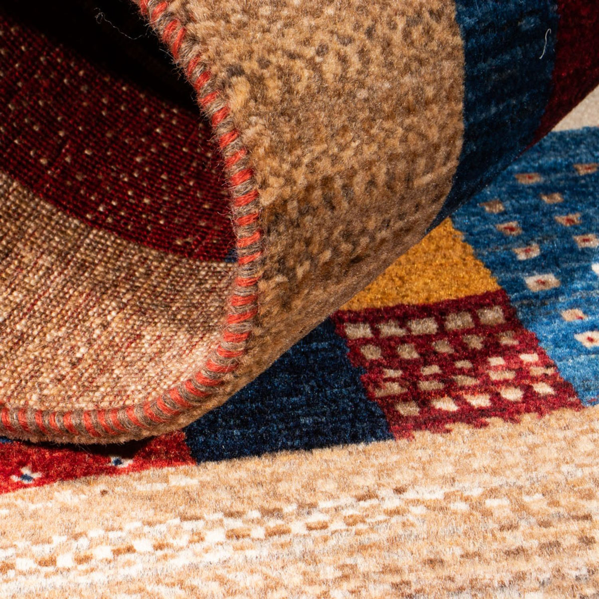 Gabbeh-matta - Loribaft Persian - Kungliga - 123 x 82 cm - flerfärgad