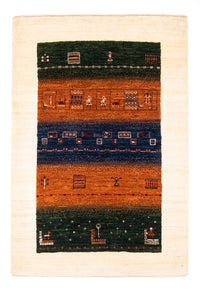 Gabbeh-matta - Loribaft Persian - Kungliga - 129 x 88 cm - flerfärgad