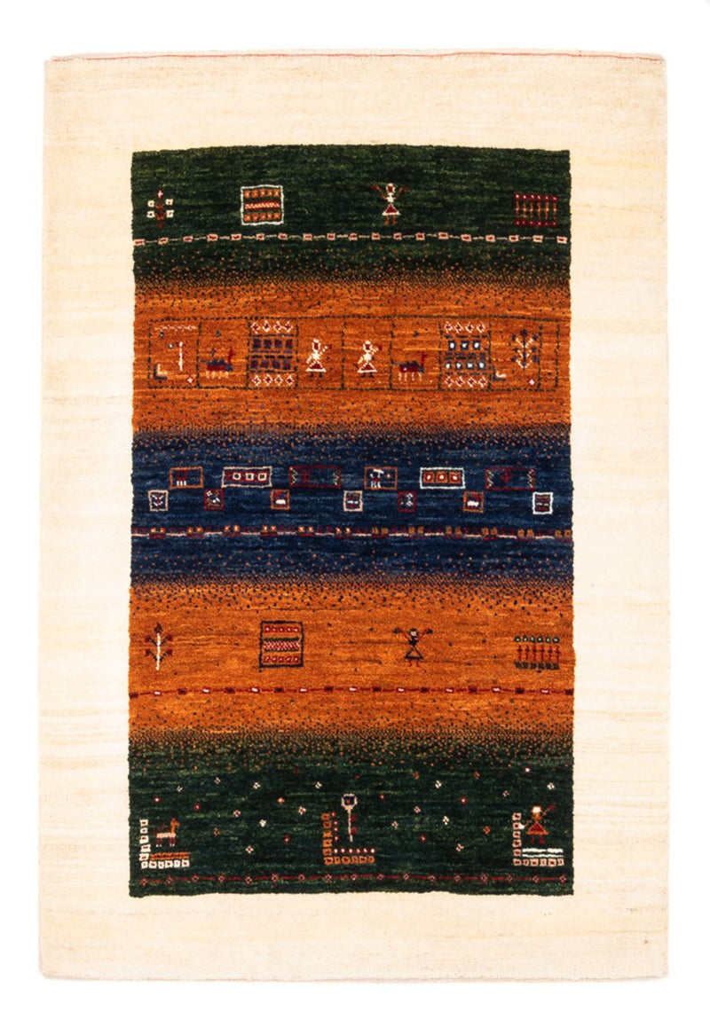 Gabbeh-matta - Loribaft Persian - Kungliga - 129 x 88 cm - flerfärgad