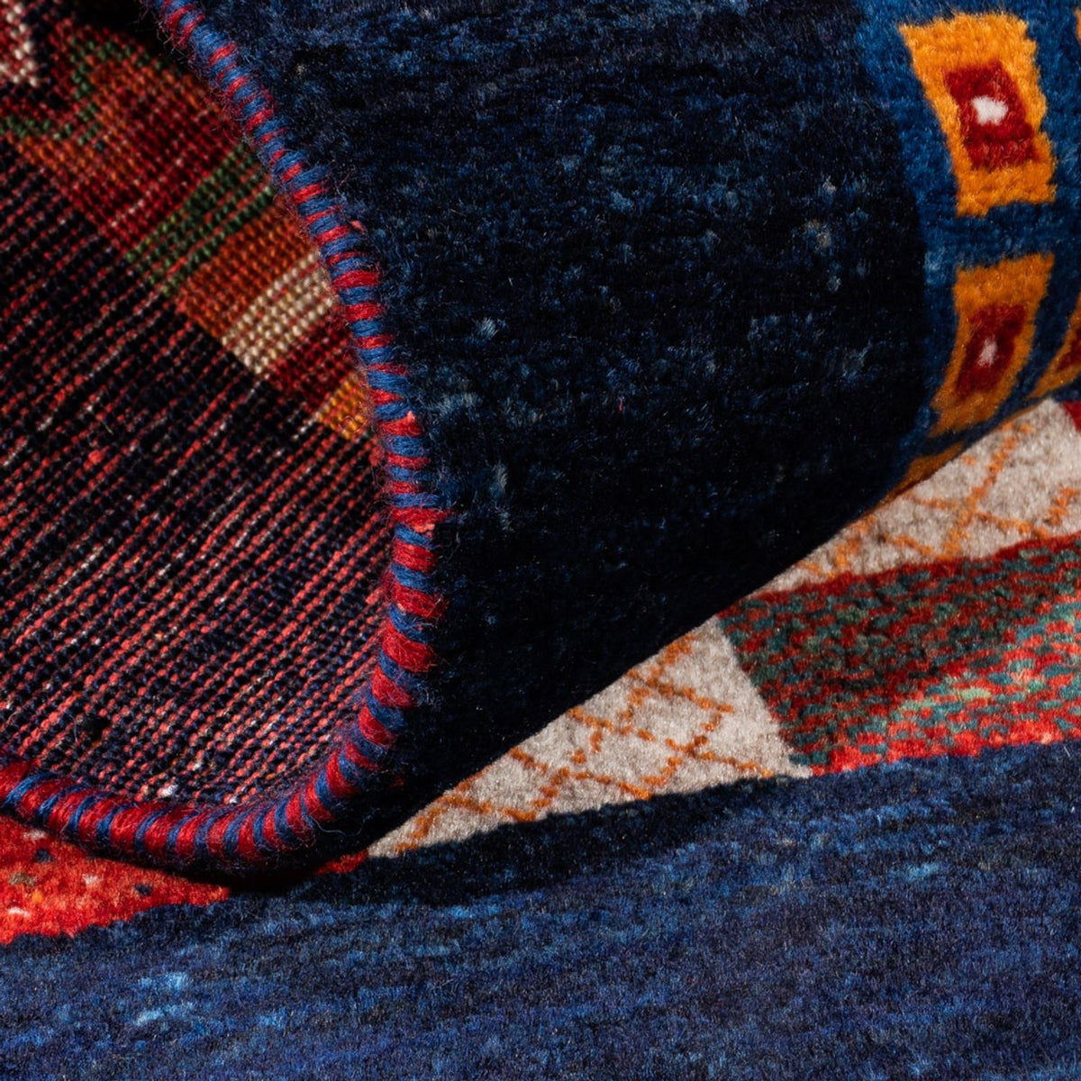 Gabbeh-matta - Loribaft Persian - Kungliga - 123 x 84 cm - flerfärgad