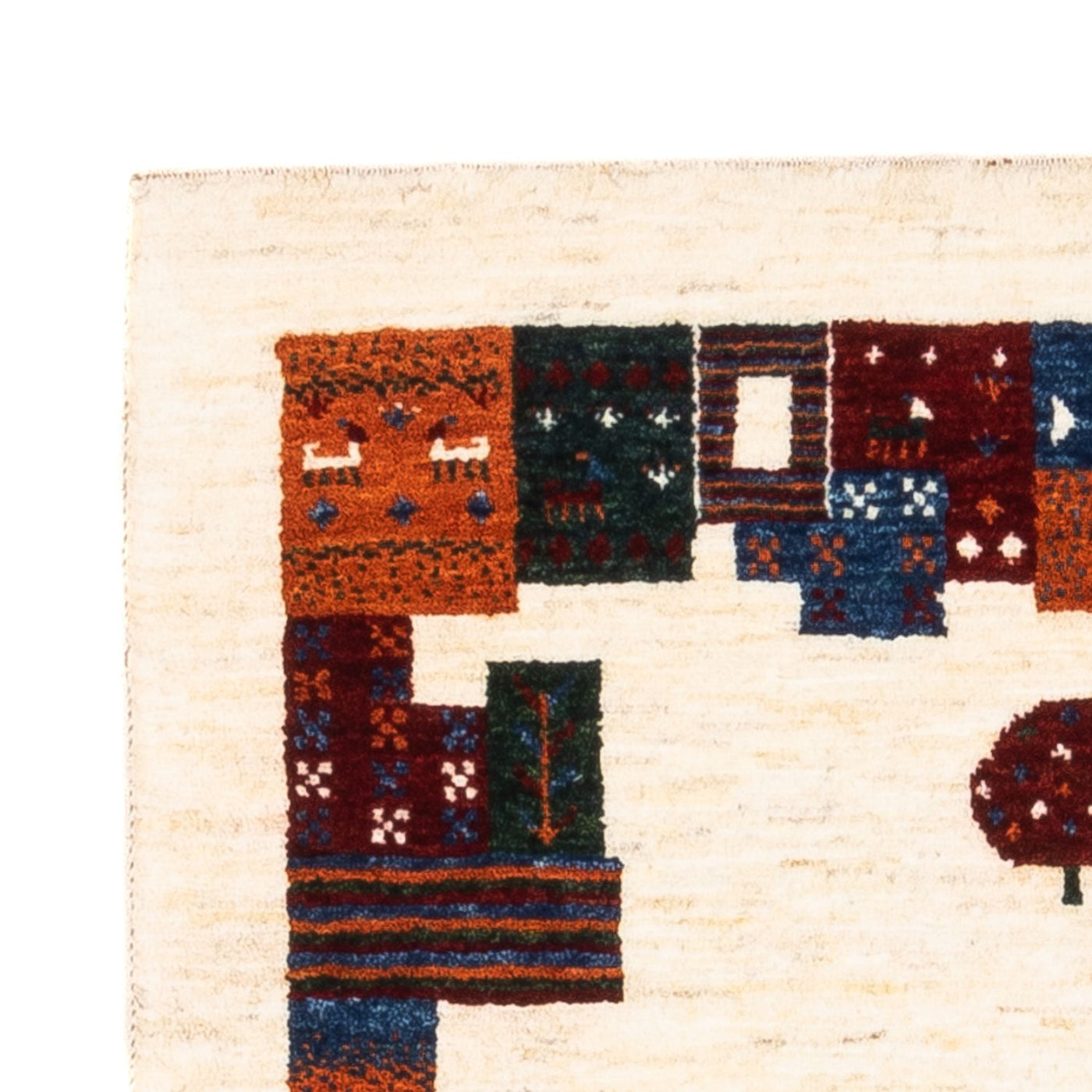 Loribaft Mattan 128x80cm - Perserteppich Wollteppich