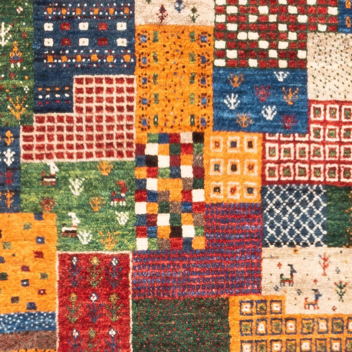 Gabbeh-matta - Loribaft Persian - Kungliga - 126 x 86 cm - flerfärgad