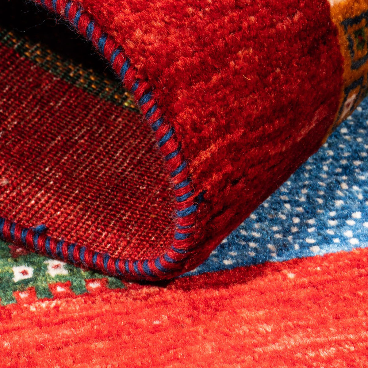 Gabbeh-matta - Loribaft Persian - Kungliga - 126 x 86 cm - flerfärgad