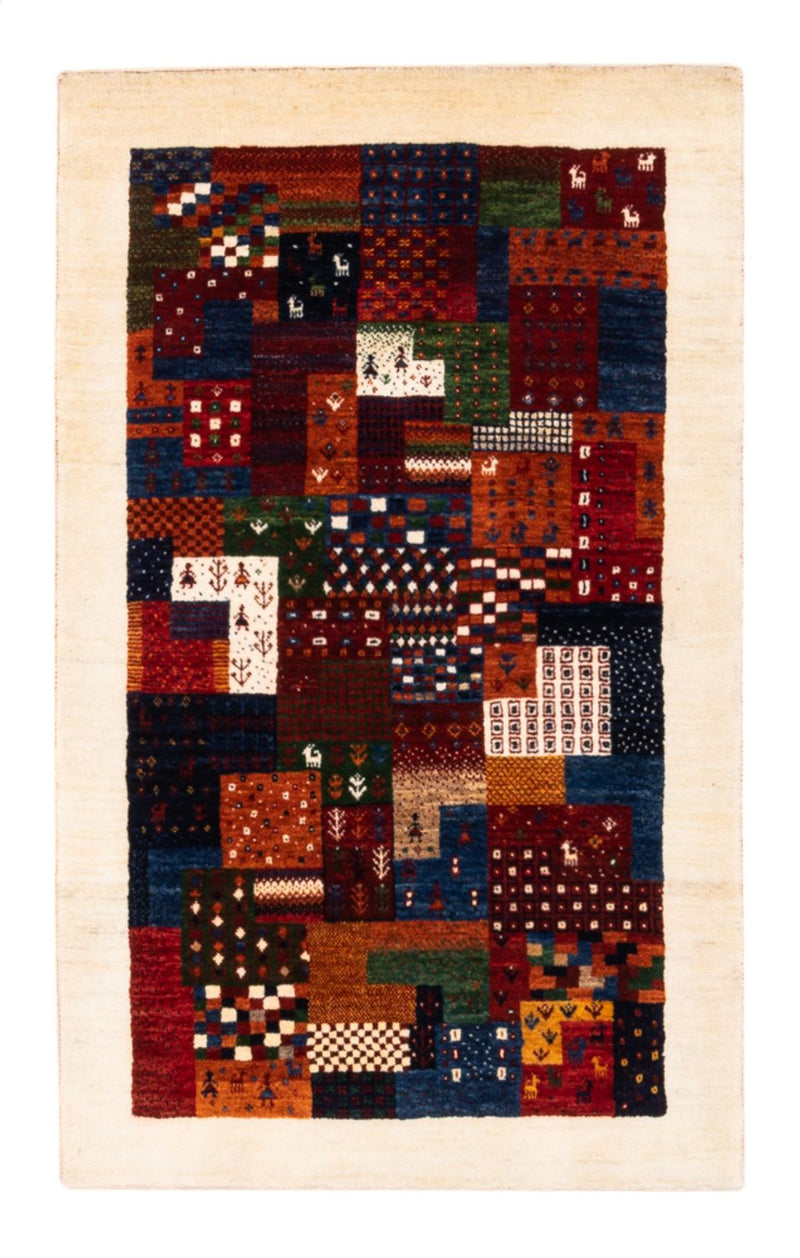 Gabbeh-matta - Loribaft Persian - Kungliga - 134 x 84 cm - flerfärgad