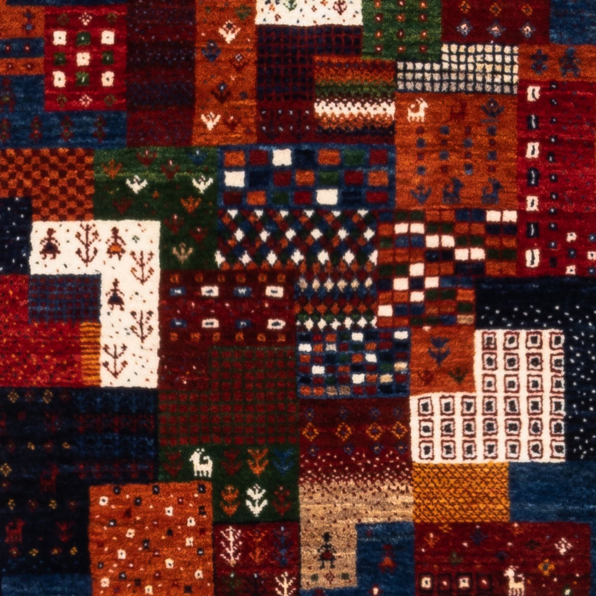 Gabbeh-matta - Loribaft Persian - Kungliga - 134 x 84 cm - flerfärgad