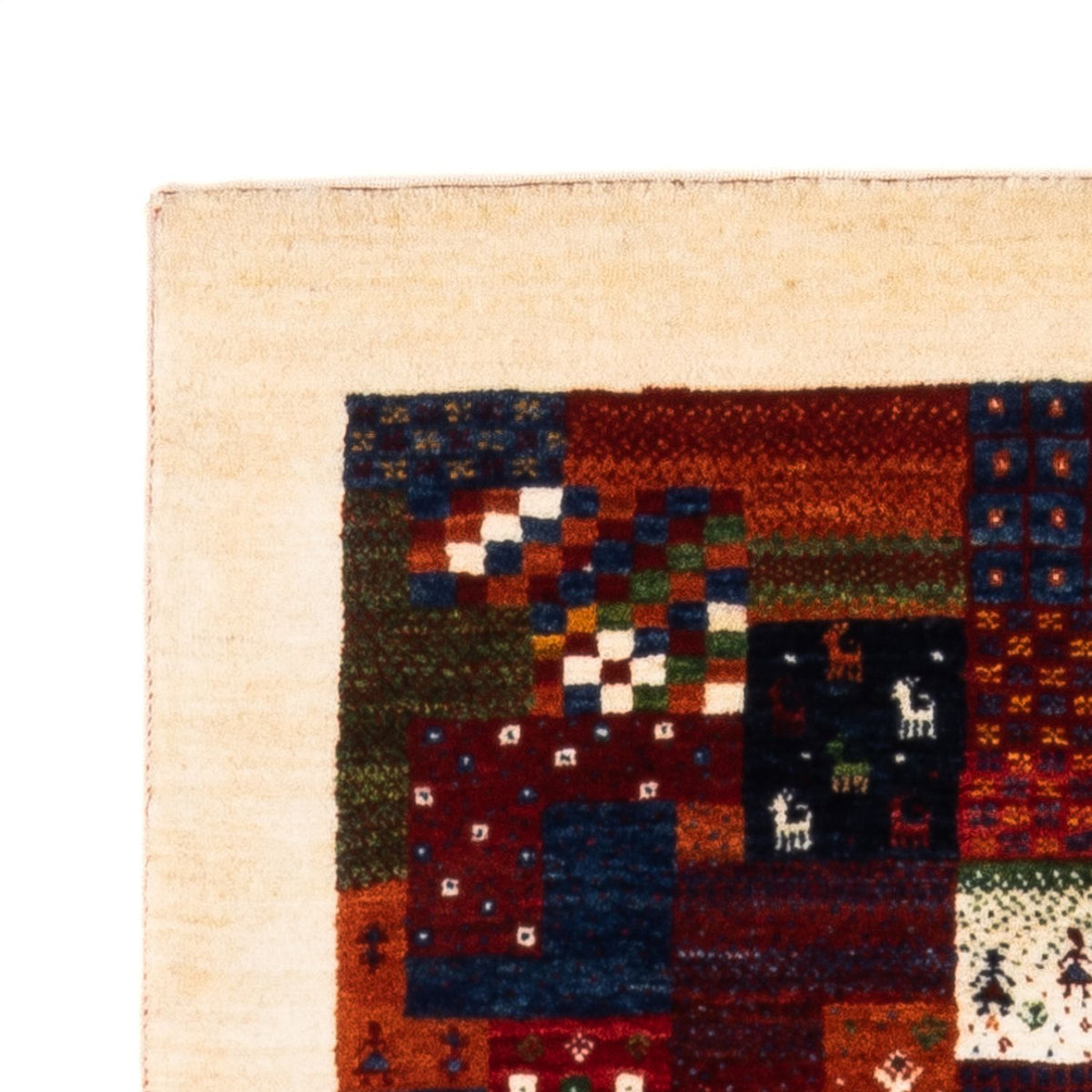 Gabbeh-matta - Loribaft Persian - Kungliga - 134 x 84 cm - flerfärgad